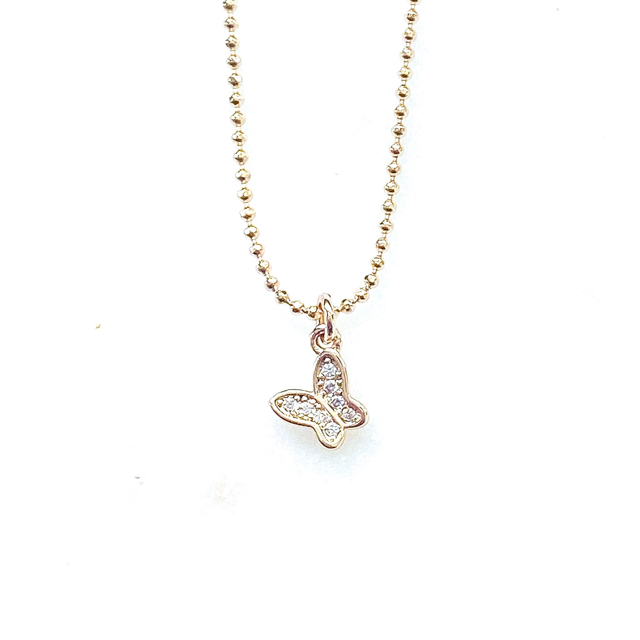 Tiny Butterfly Necklace