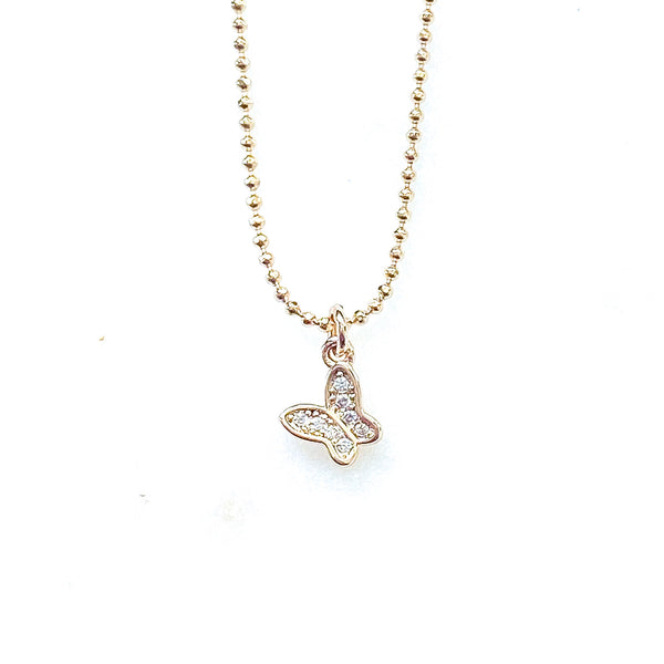 Tiny Butterfly Necklace