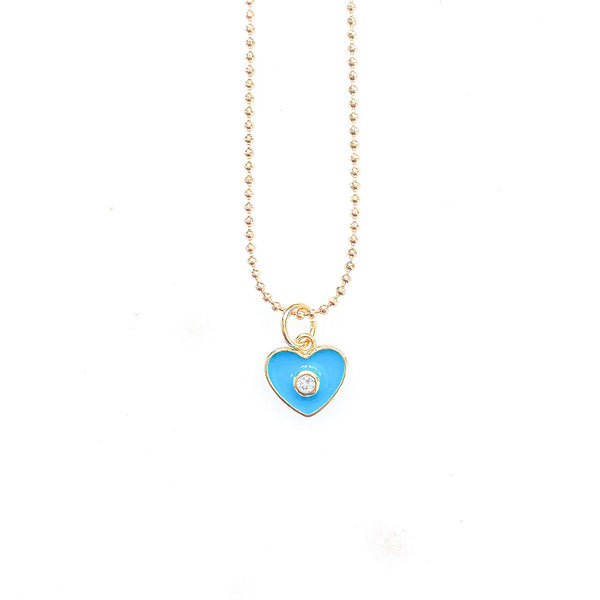 Enamel Small Heart Necklace