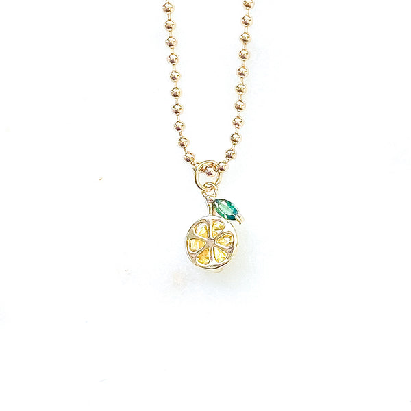 Sweet & Sour Lemon Necklace