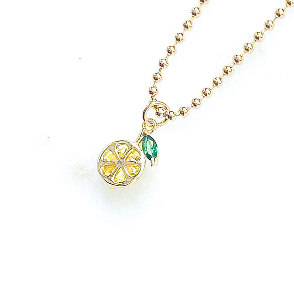 Sweet & Sour Lemon Necklace