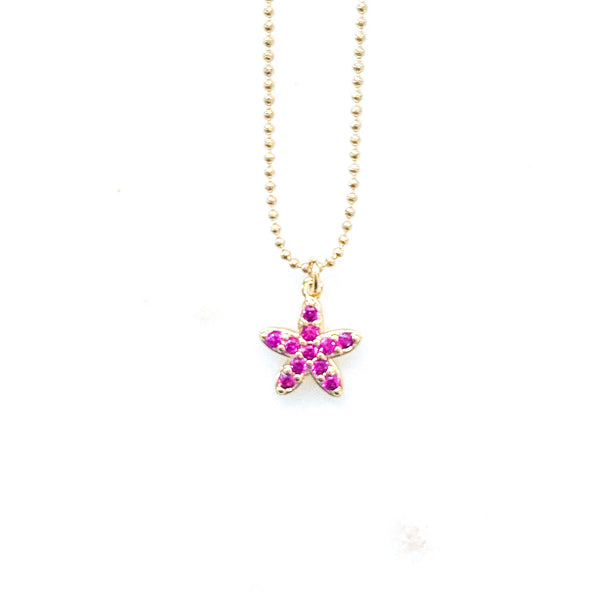 Colorful Sea Star Necklace