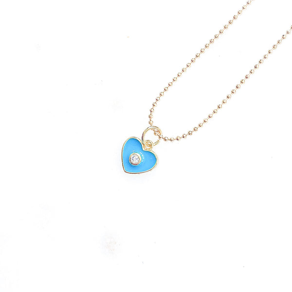 Enamel Small Heart Necklace