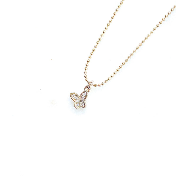 Tiny Butterfly Necklace